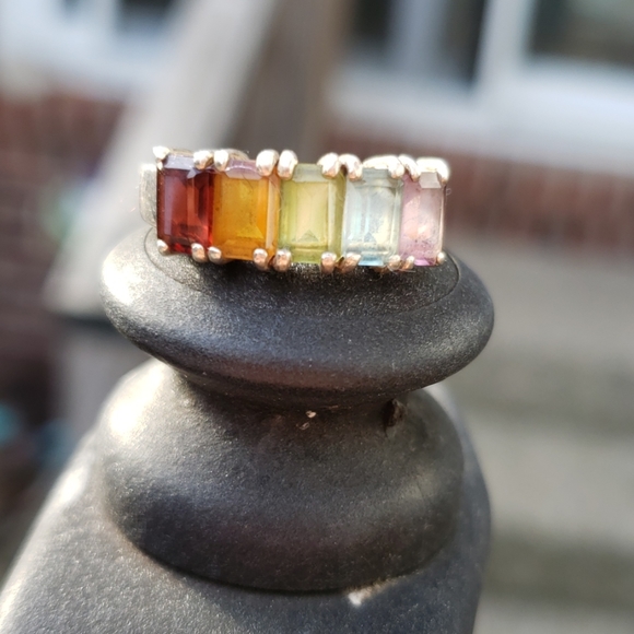 Genuine Gems & Sterling Silver Jewelry - 💛.925 & Gem Ring💜